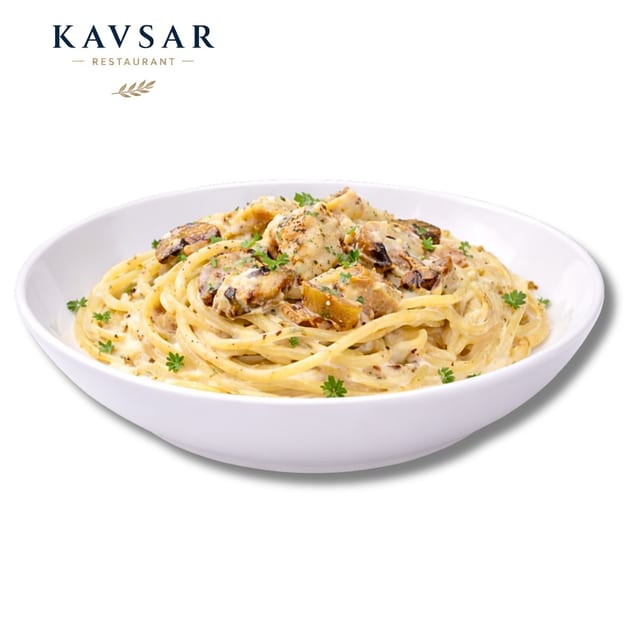 Creamy Chicken & Mushroom Pasta.